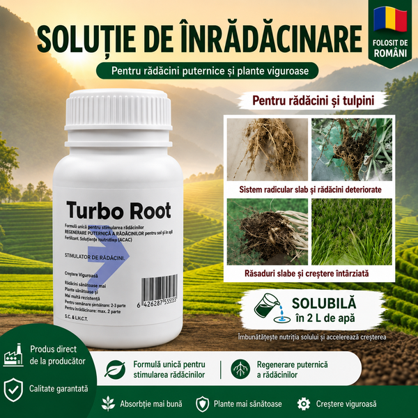 TurboRoot™ – Înrădăcinare Rapidă Pentru Plante Mai Puternice